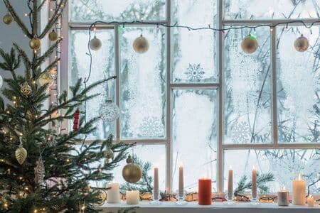Décoration de fenêtre de Noël – Éclairage de Noël pour fenêtres, 4
