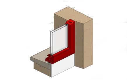 pose en feuillure porte fenetre