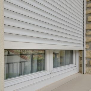 Volet roulant PVC blanc fabriqué par le roi de la fenetre